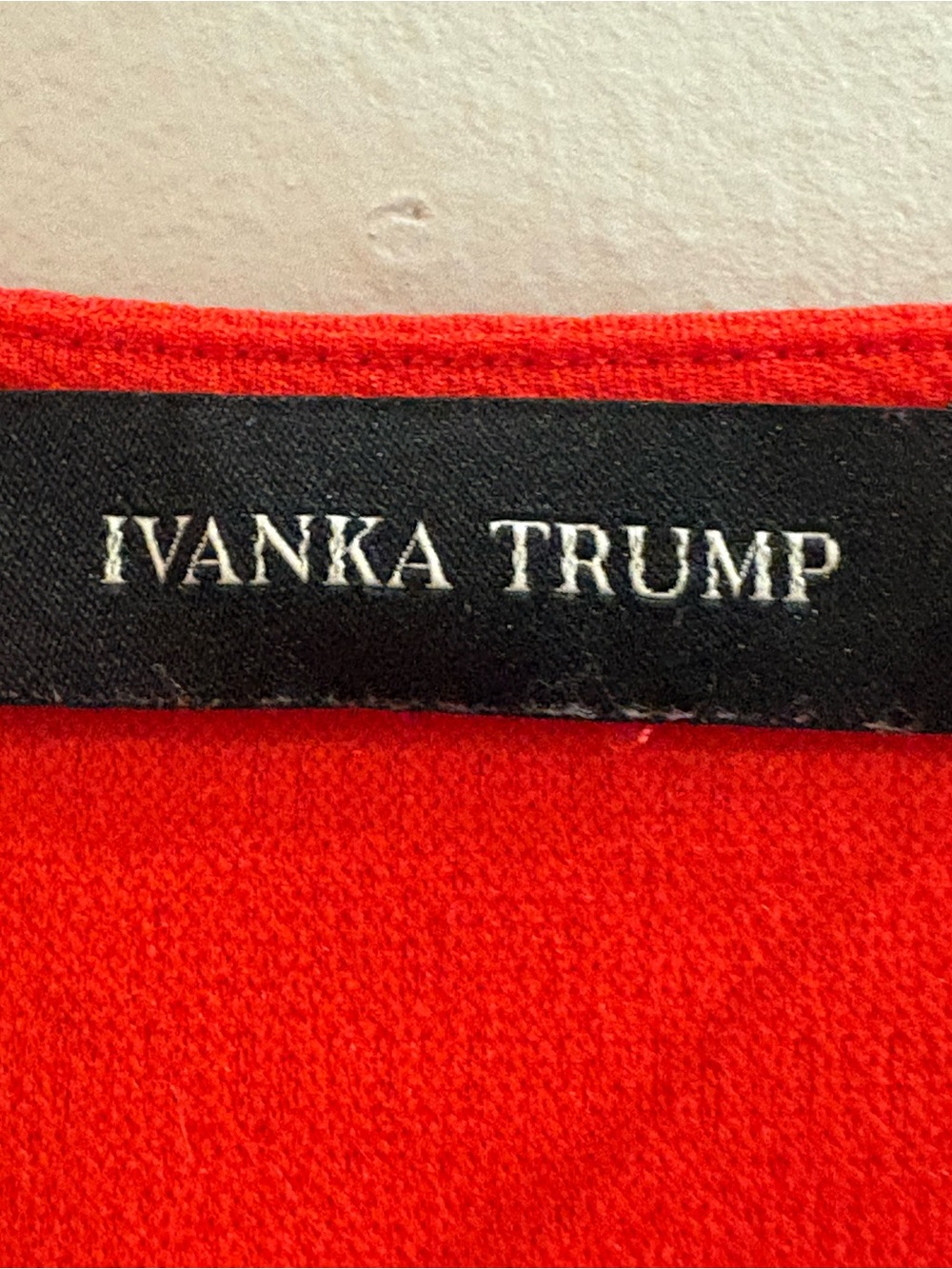 Ivanka Trump Red Ruffle Short-Sleeve Top Size Medium - Picture 4 of 5